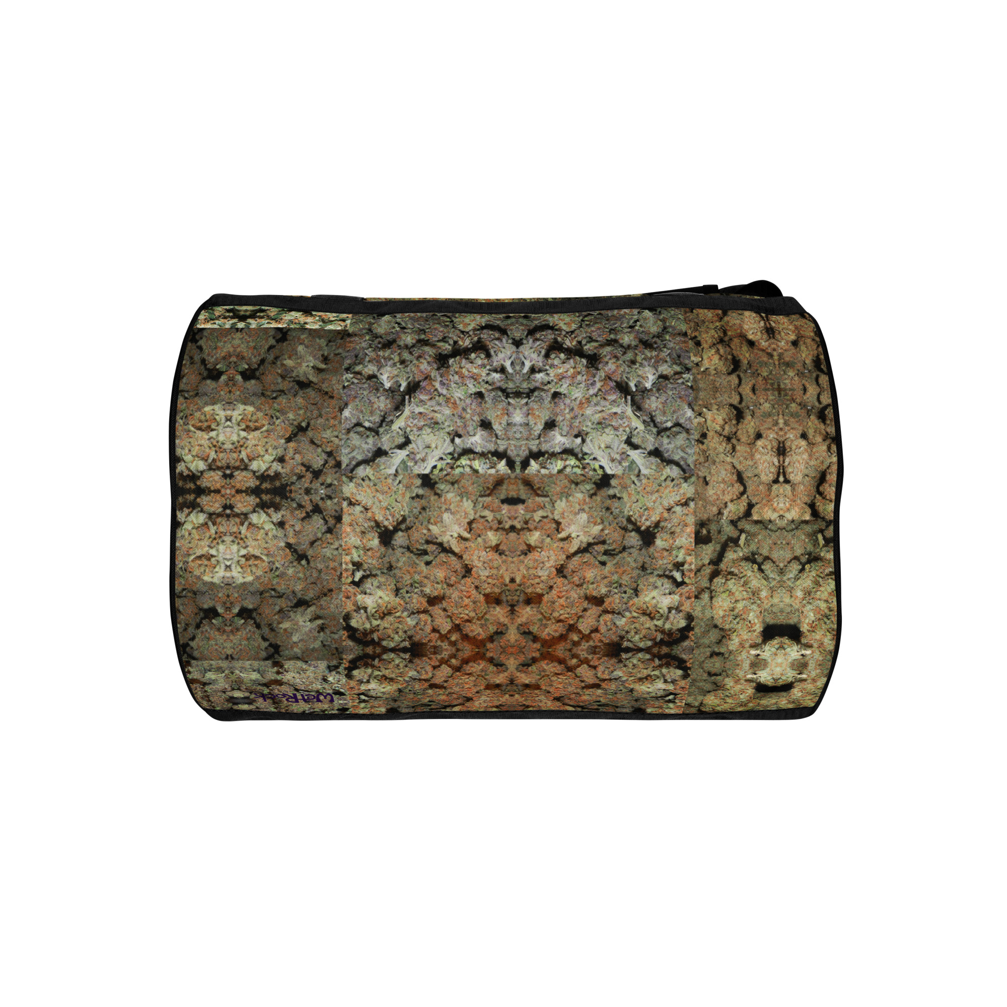 NW Nugz “Green Buds” Gym Bag. Photo-Mosaic Marijuana-Flower Art - Image 2