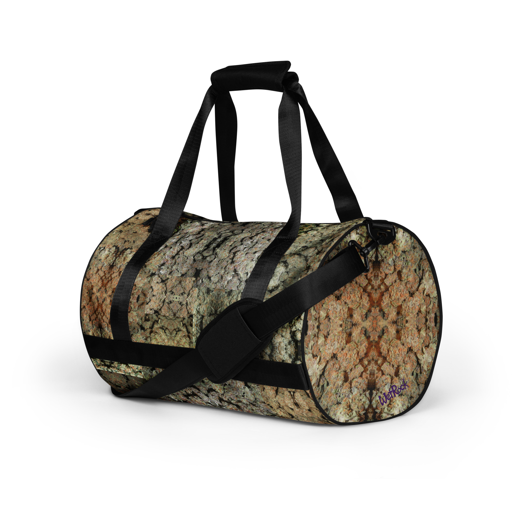 NW Nugz “Green Buds” Gym Bag. Photo-Mosaic Marijuana-Flower Art - Image 5