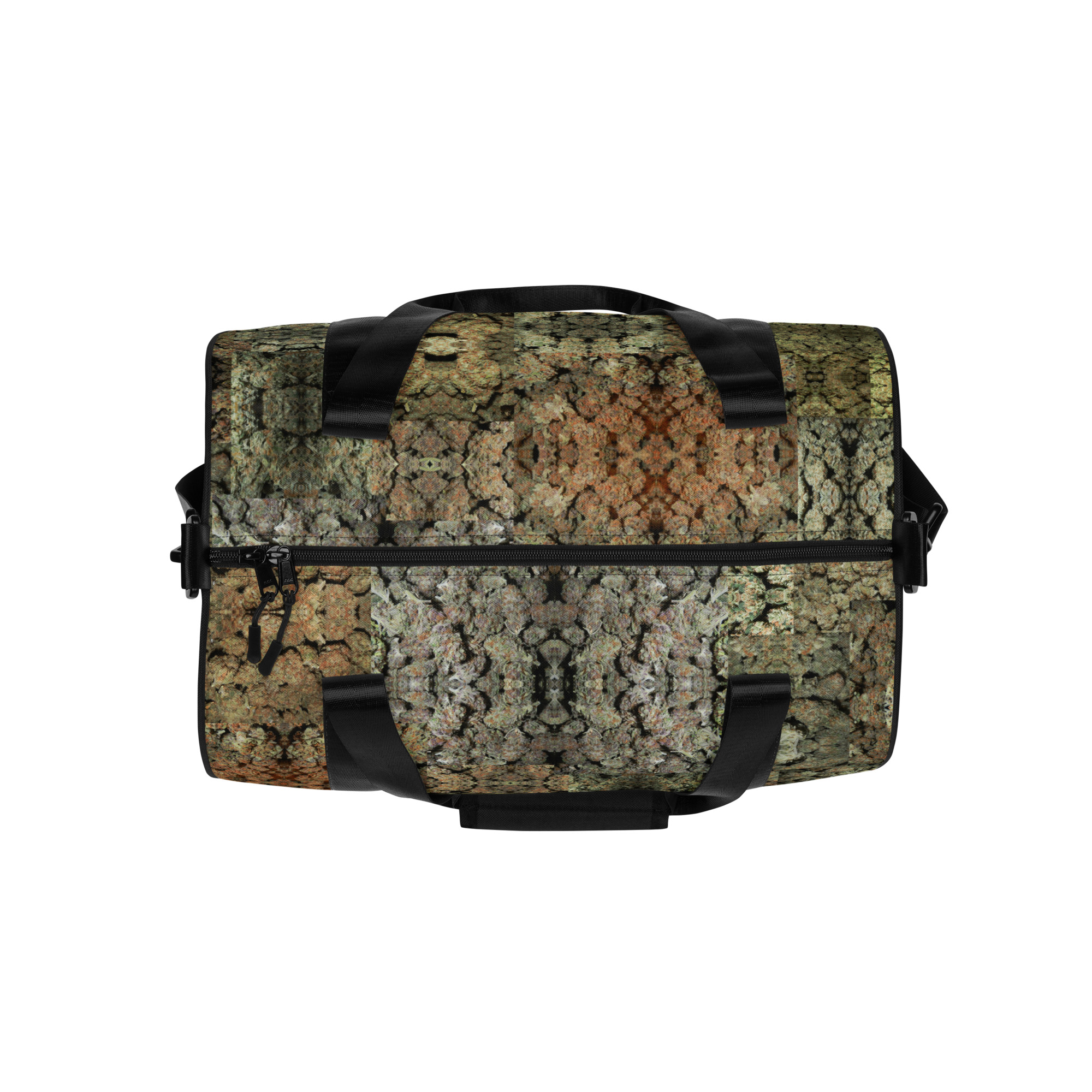 NW Nugz “Green Buds” Gym Bag. Photo-Mosaic Marijuana-Flower Art - Image 8