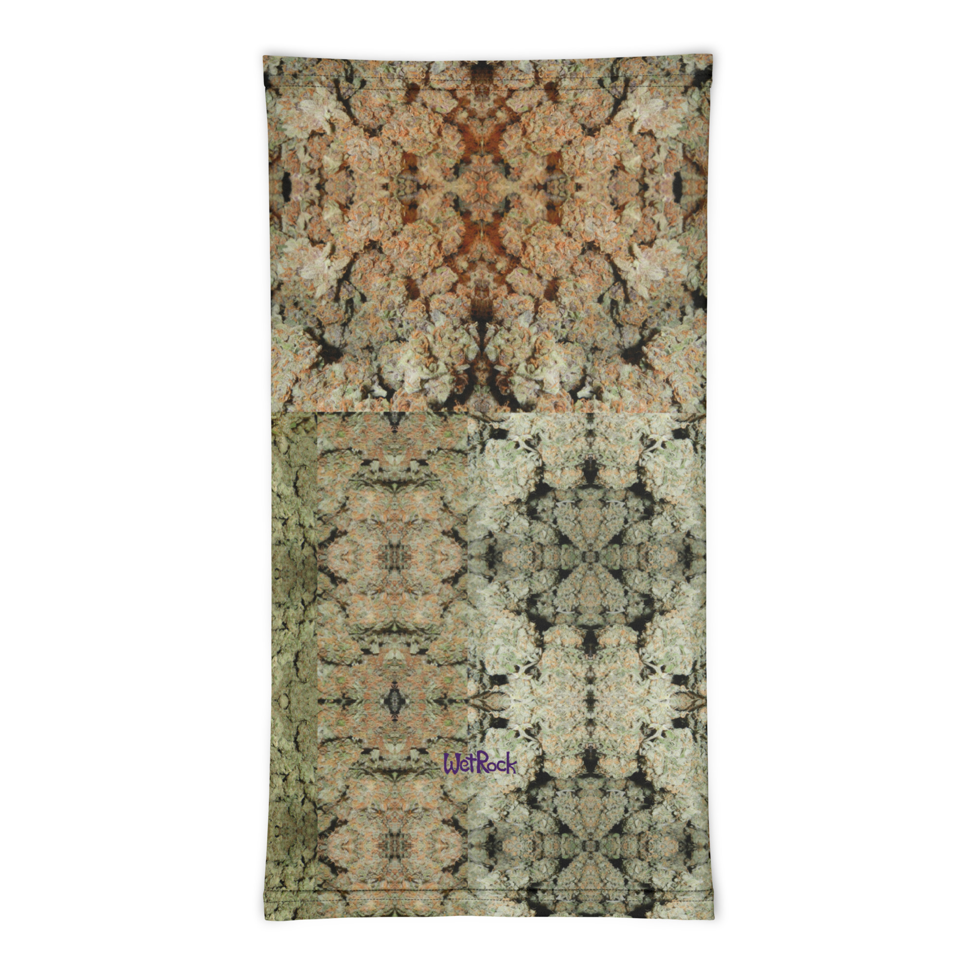 Orange Face NW Nugz “Green Buds” art Mask, Head Band, Neck Gaiter, Face Shield - Image 4