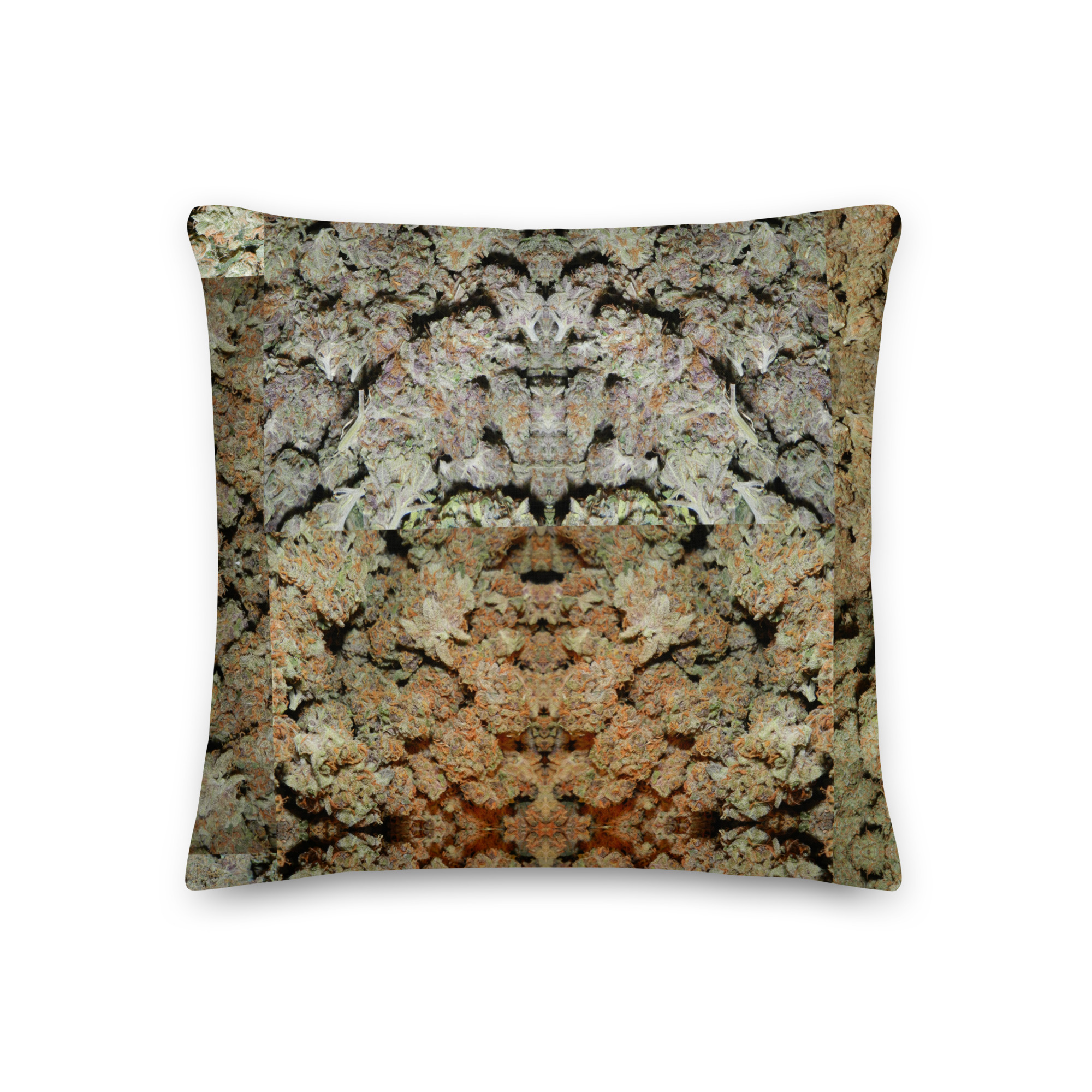 NW Nugz “Purple Buds” and “Bud Face” Premium Pillow. 3 size options, covered in Dried-Flower Art - Image 3