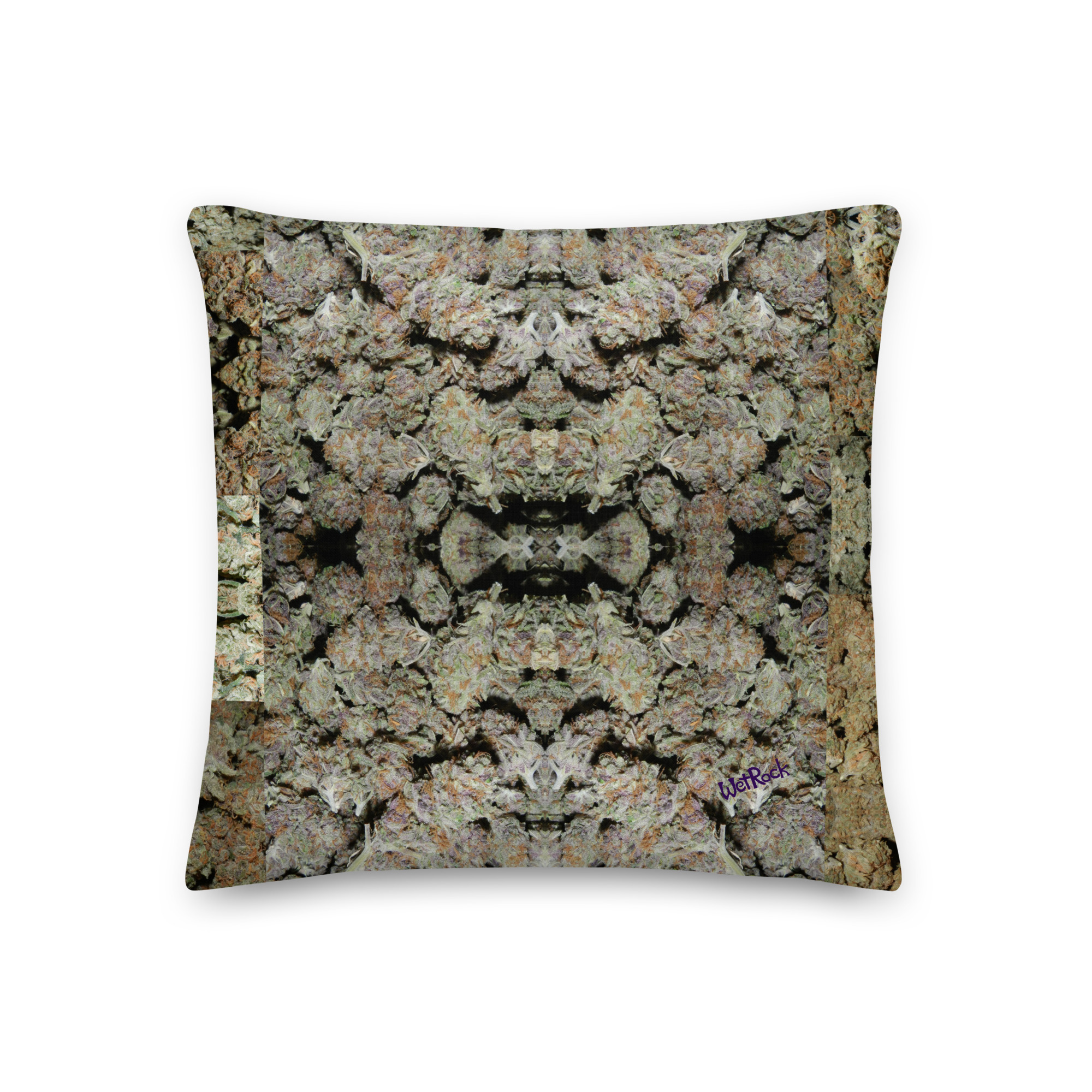 NW Nugz “Purple Buds” and “Bud Face” Premium Pillow. 3 size options, covered in Dried-Flower Art - Image 2