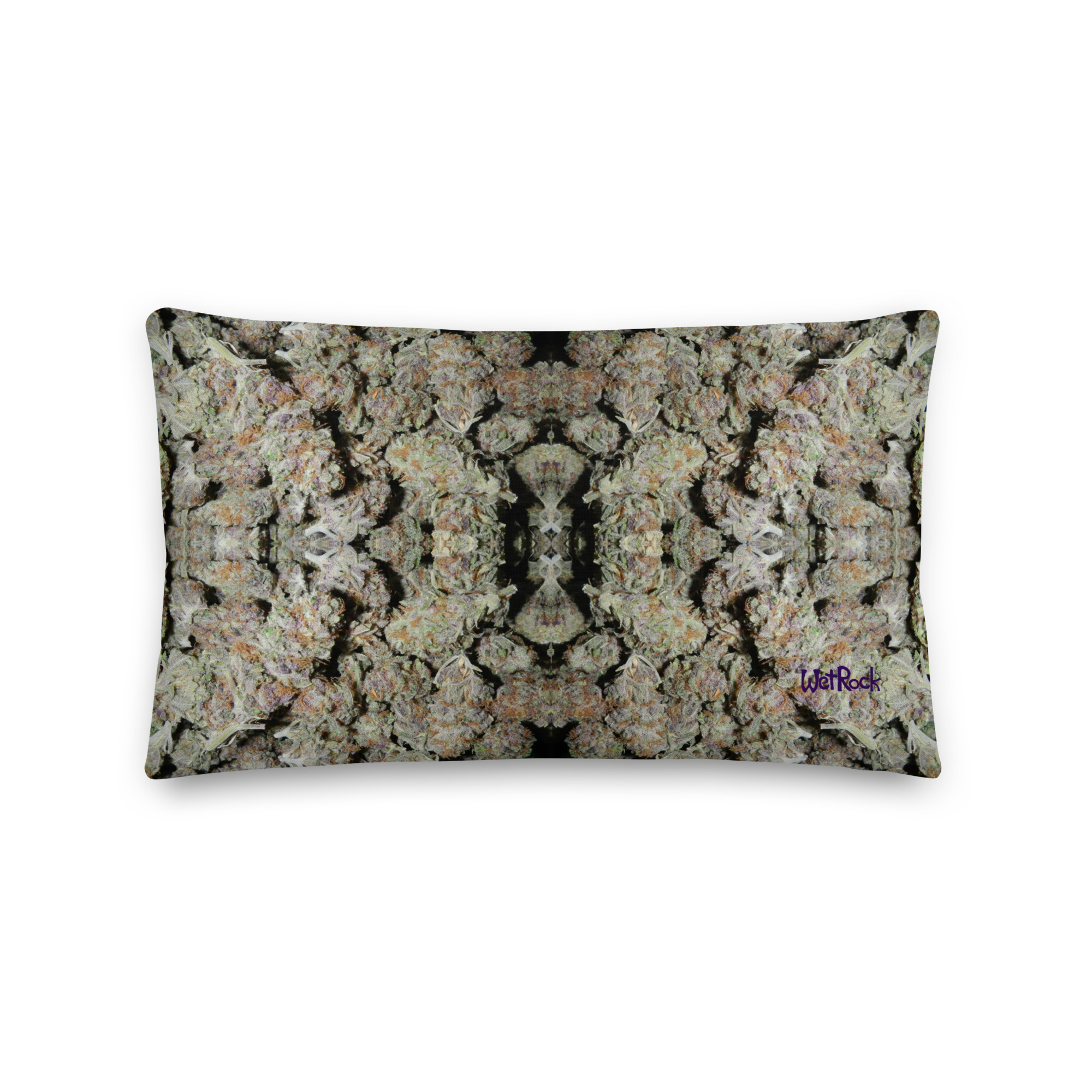 NW Nugz “Purple Buds” and “Bud Face” Premium Pillow. 3 size options, covered in Dried-Flower Art