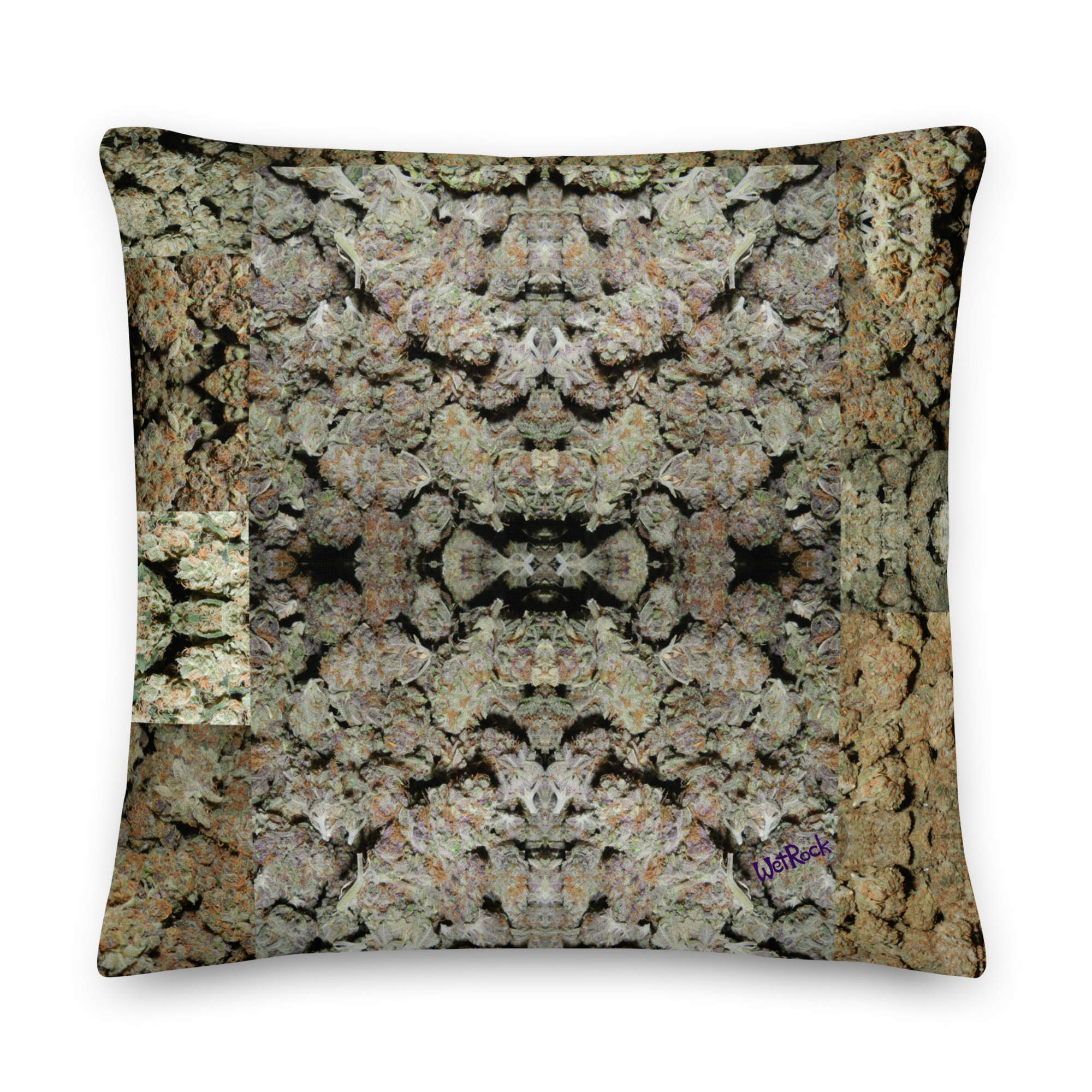 NW Nugz “Purple Buds” and “Bud Face” Premium Pillow. 3 size options, covered in Dried-Flower Art - Image 5