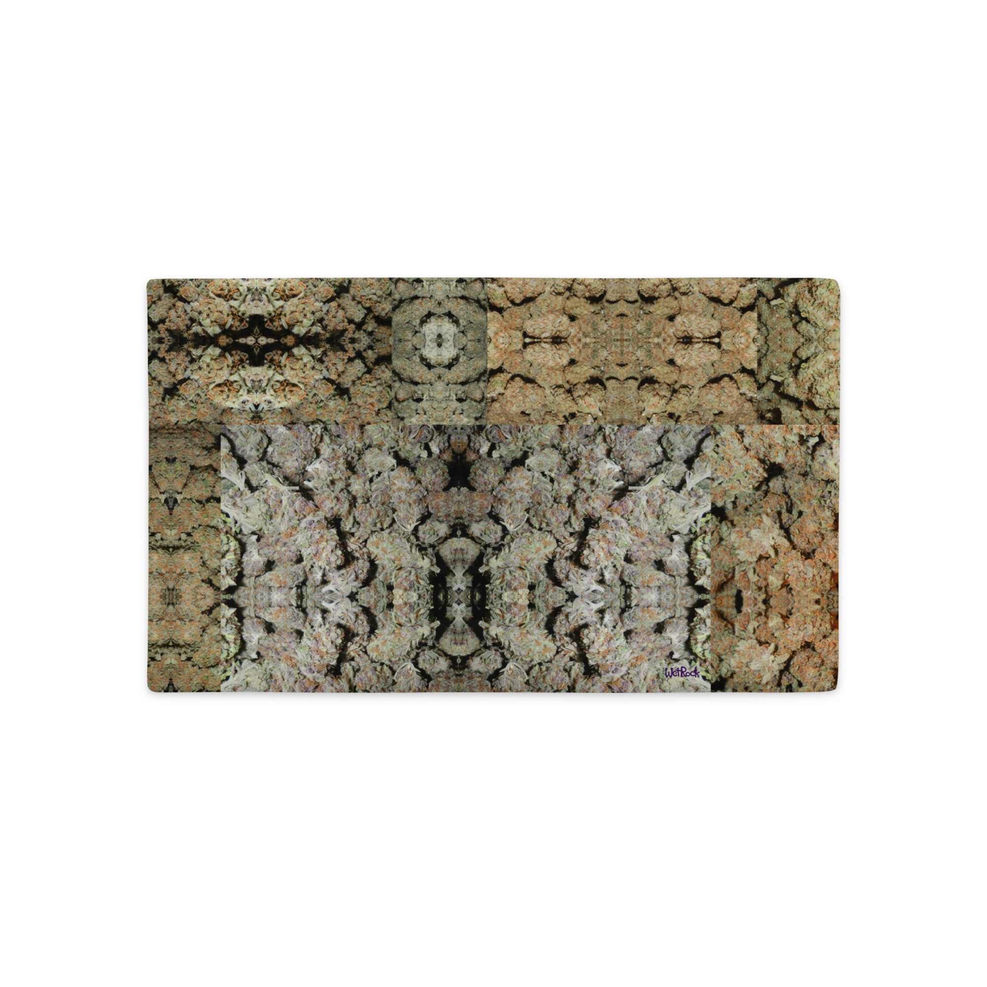 NW Nugz “Green Buds” and “Bud Face” designs on Premium Pillow Cases. 3 size options, covered in Dried-Flower Art - Image 5