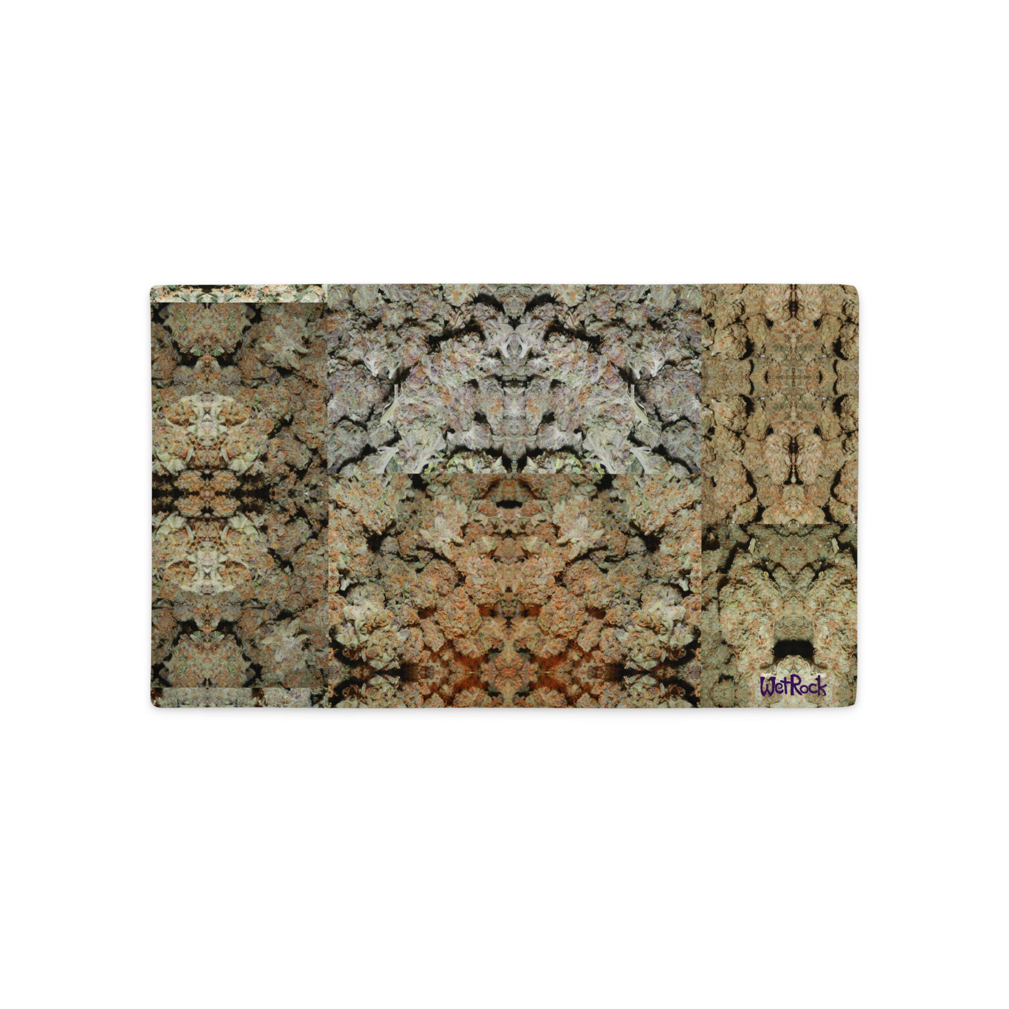 NW Nugz “Green Buds” and “Bud Face” designs on Premium Pillow Cases. 3 size options, covered in Dried-Flower Art - Image 4