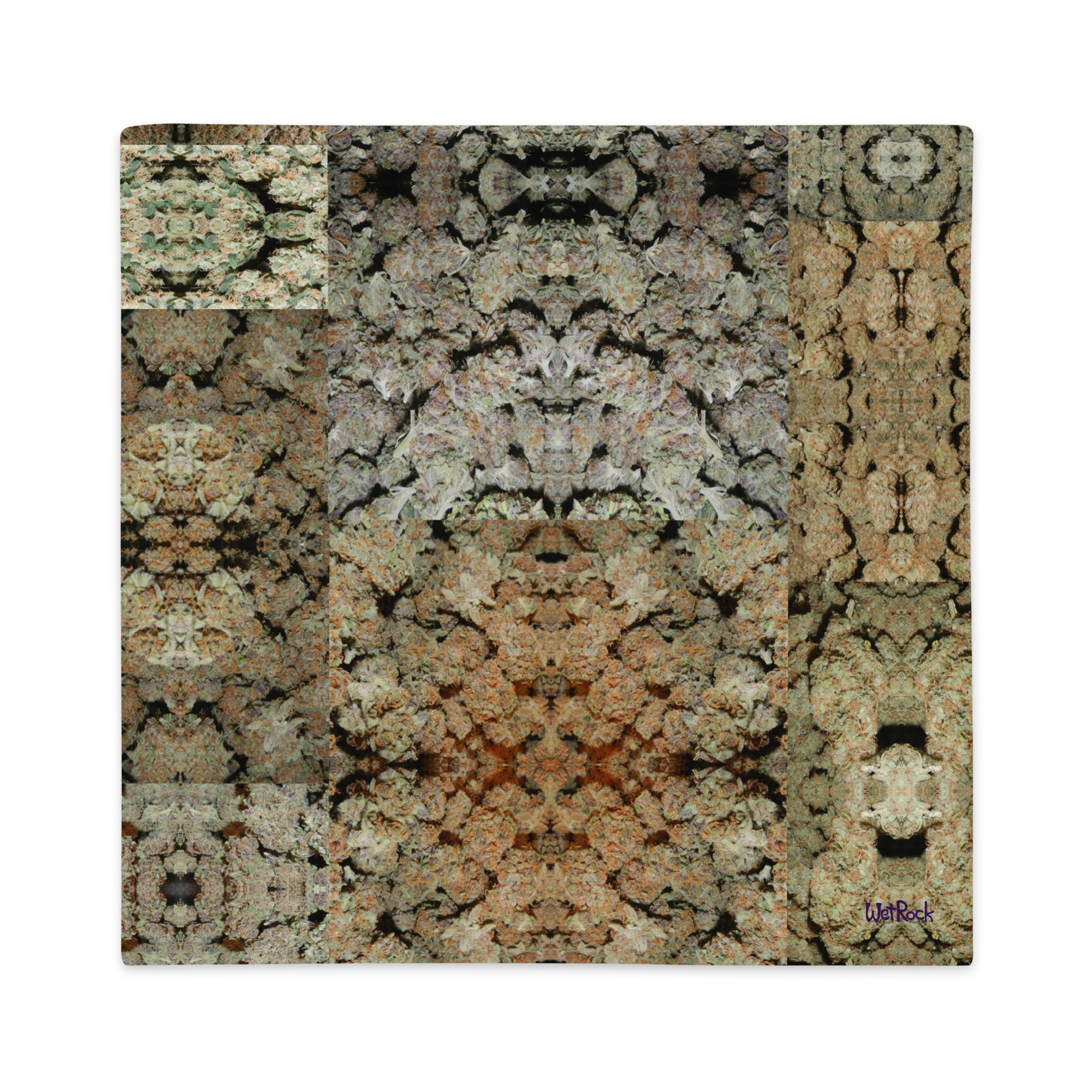 NW Nugz “Green Buds” and “Bud Face” designs on Premium Pillow Cases. 3 size options, covered in Dried-Flower Art - Image 7