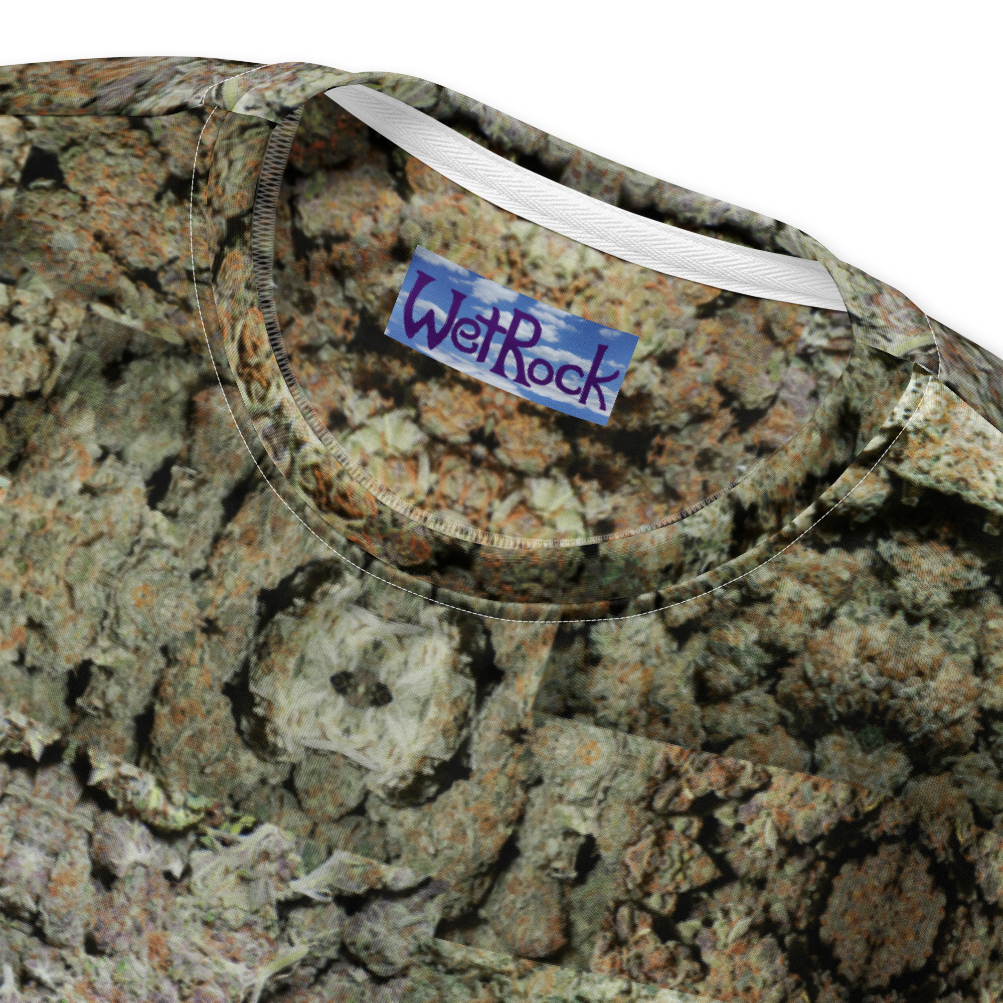 NW Nugz “Green Buds” and "Bud Face" Unisex Sweatshirt. Photo-Mosaic Dry-Flower Art - Image 2