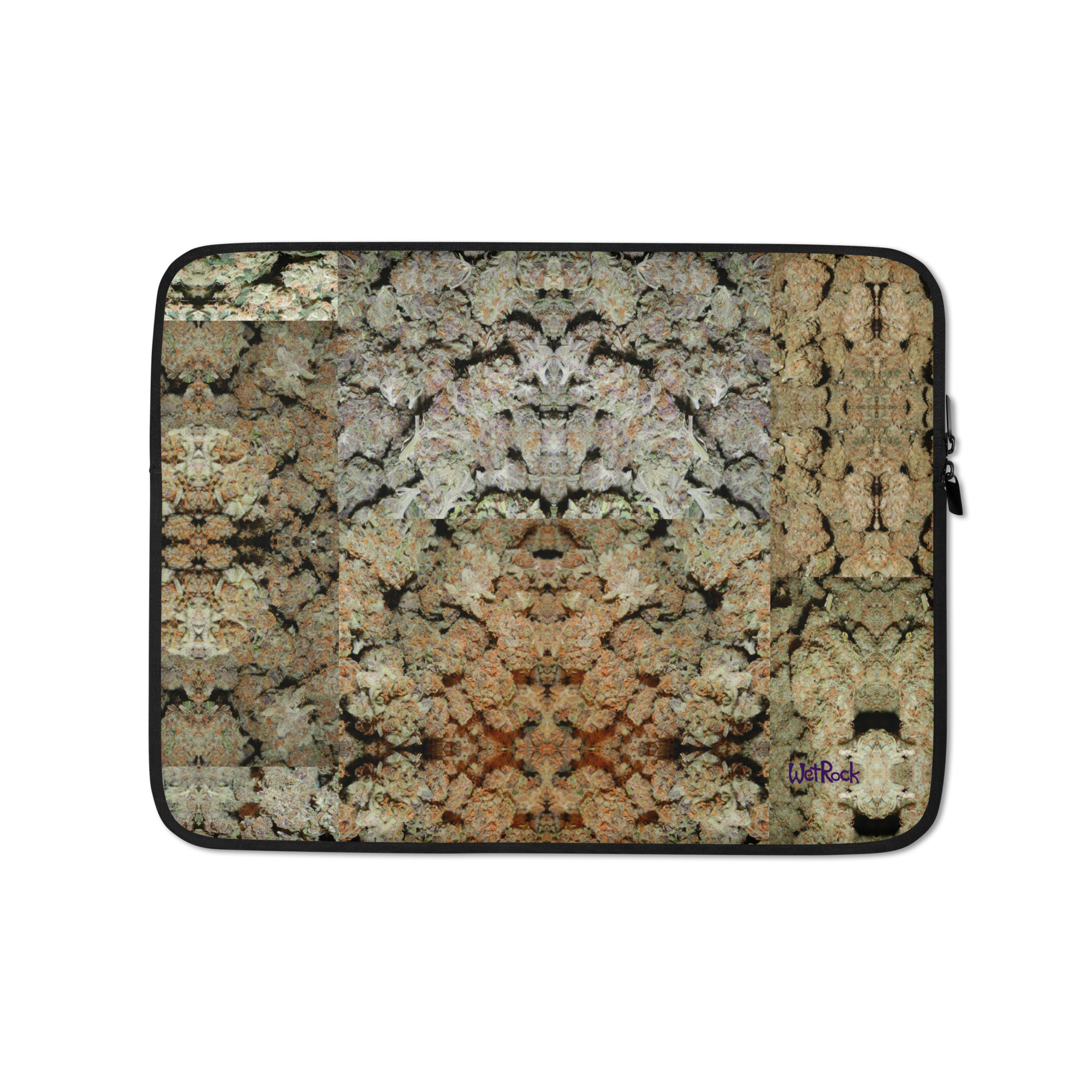 NW Nugz “Bud Face” Photo-Mosaics Laptop Sleeve Dried Flower Art - Image 2