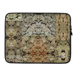 NW Nugz “Bud Face” Photo-Mosaics Laptop Sleeve Dried Flower Art
