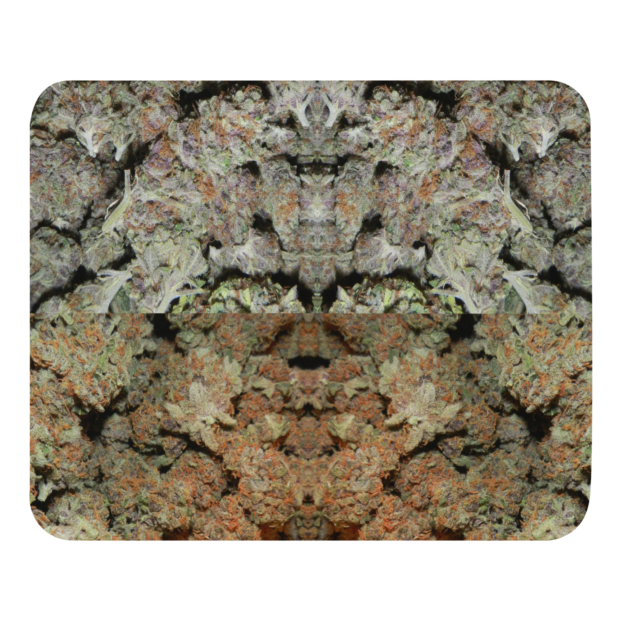NW Nugz “Bud Face” Mouse pad. Photo-Mosaic Dry-Flower Art