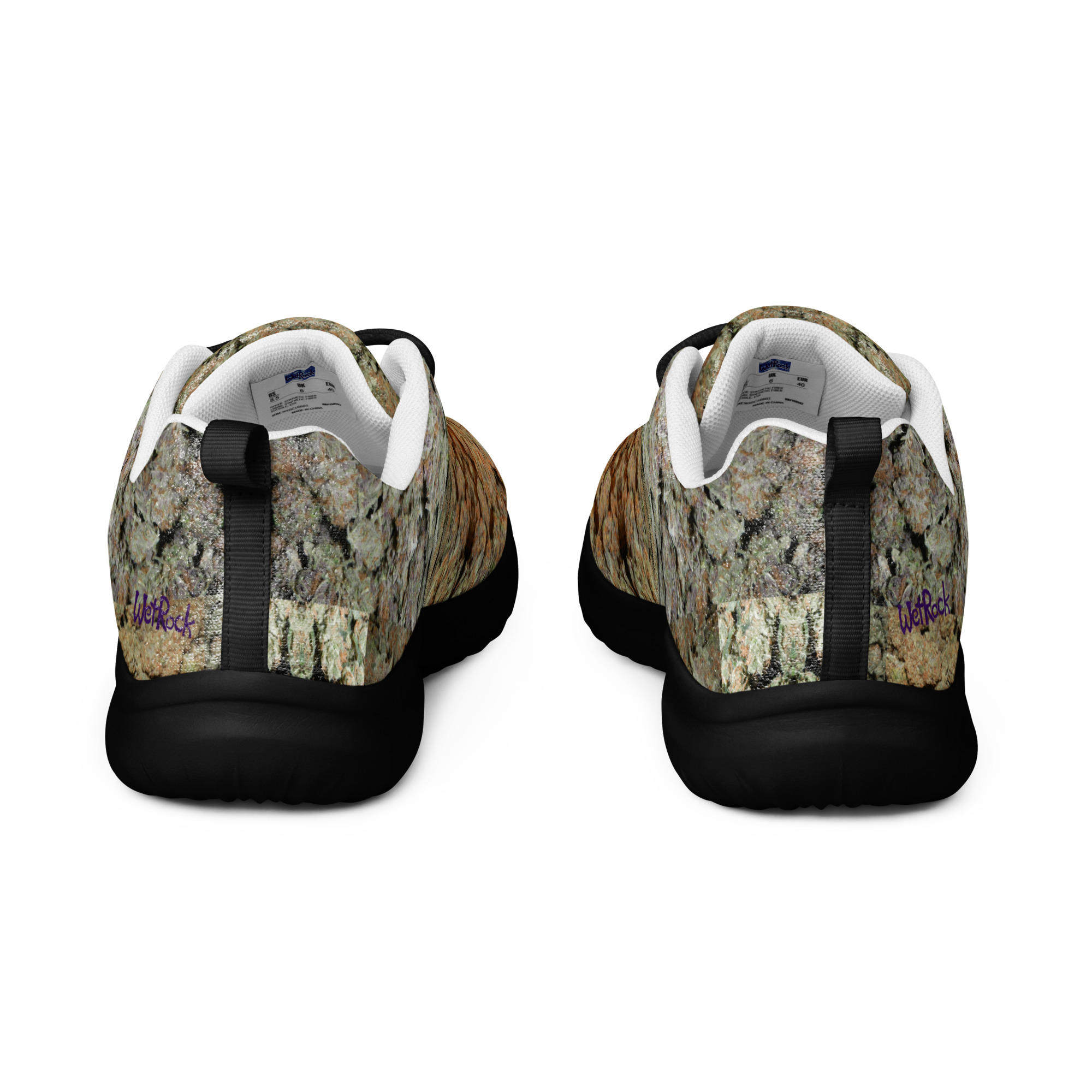 NW Nugz “Green Buds” design #1W Photo-Mosaic Women’s athletic shoes - Image 6