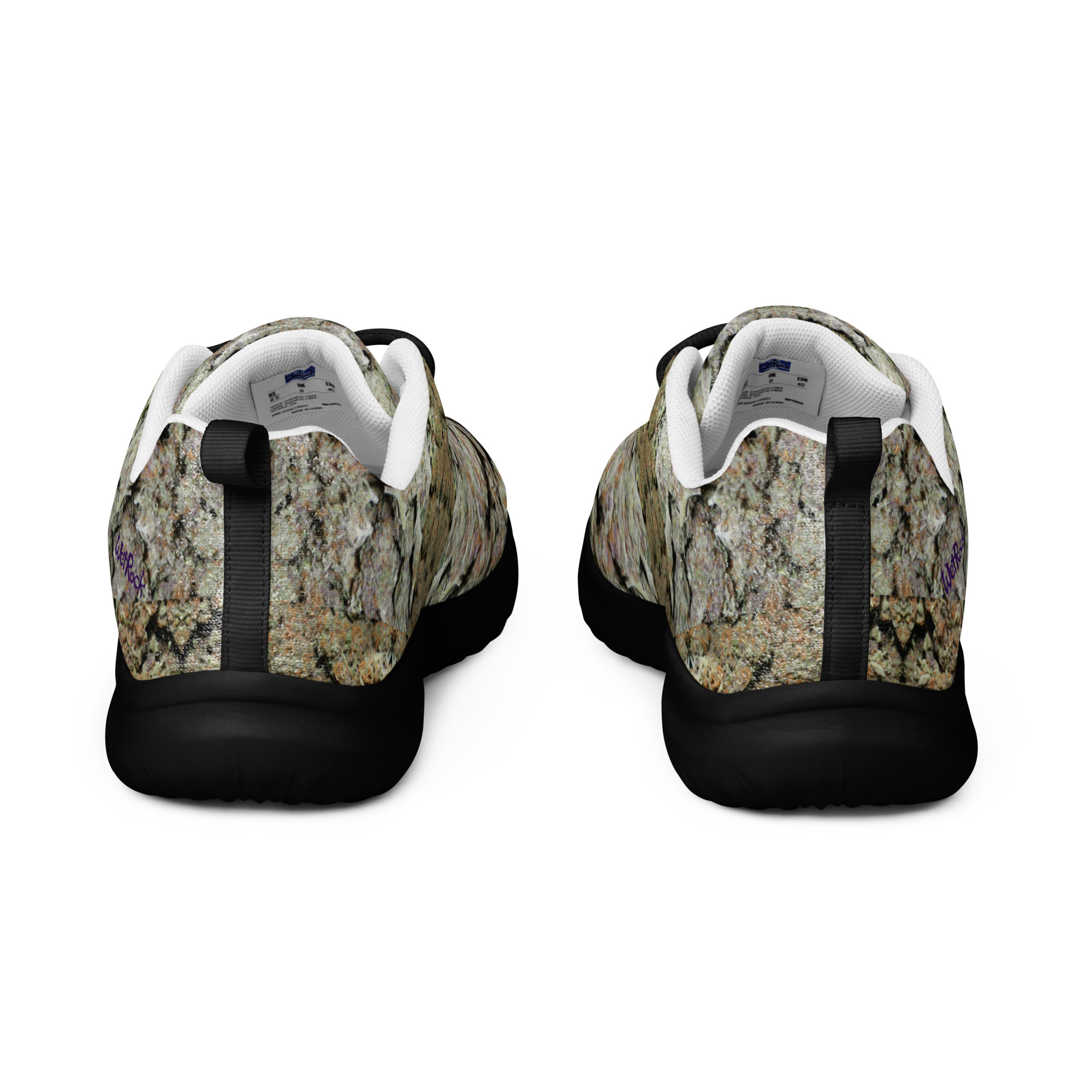 NW Nugz “Green Buds” Design "2W" Photo-Mosaic Women’s athletic shoes - Image 2