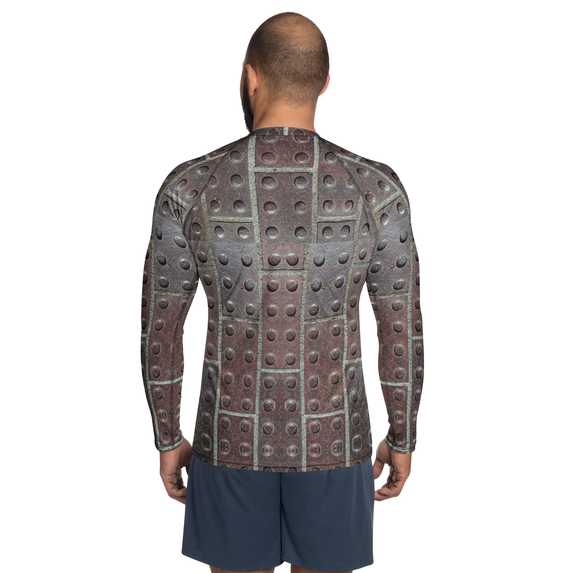 Red-Stone Armored Long-Sleeve Men's Rash Guard - Image 2