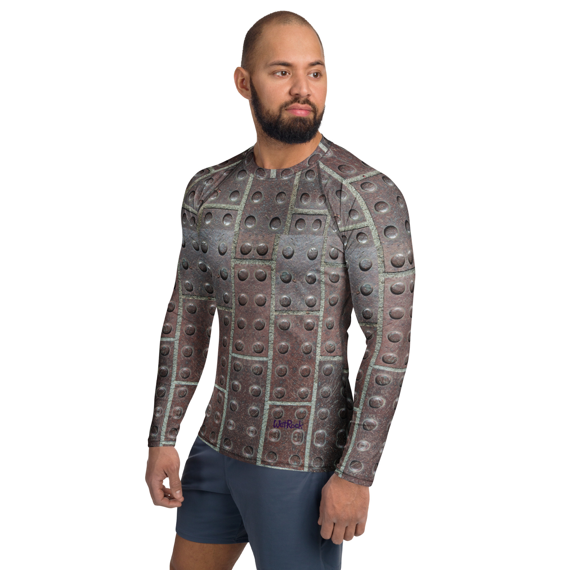 Red-Stone Armored Long-Sleeve Men's Rash Guard - Image 3